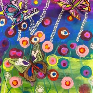 Color Theory Landscape Gardens on Large Canvases - April 23